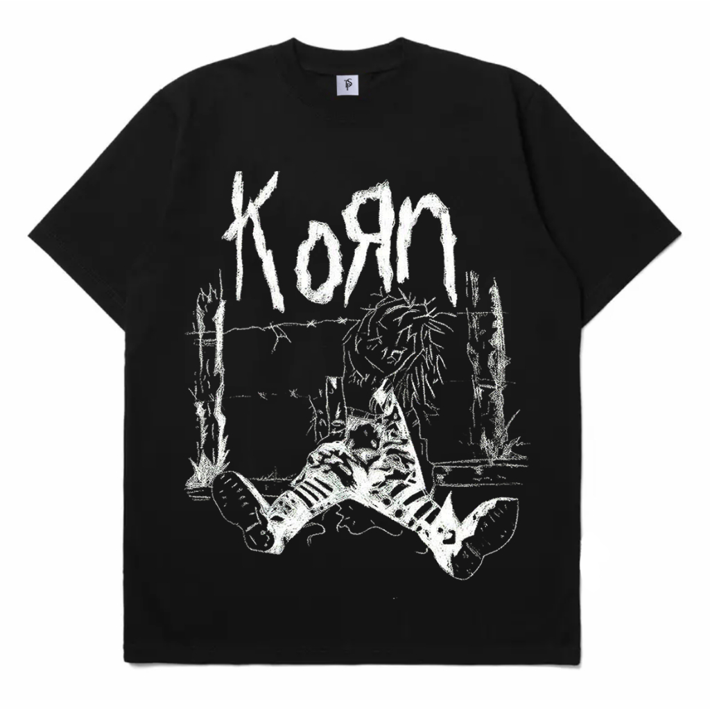 Korn BAND KAOS - COTTON COMBED 24S TSHIRT METAL