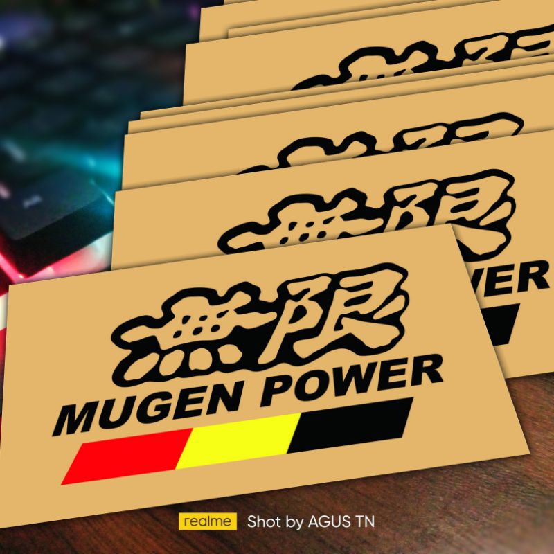 สติ๊กเกอร์ MUGEN POWER ตัดสติ๊กเกอร์ MUGEN POWER