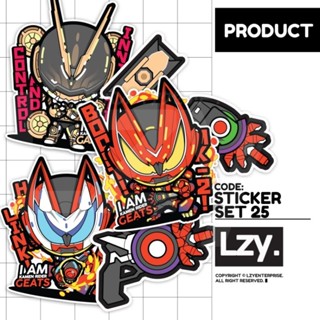 สติกเกอร์ SET 25 KAMEN RIDER (ST-025) โดย LZY