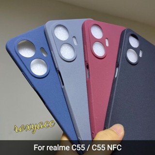 เคส REALME C55 / C55 NFC, 10 PRO PLUS เคสนิ่ม หินทราย ซิมฟิต วัสดุ เสื่อซิลิโคน