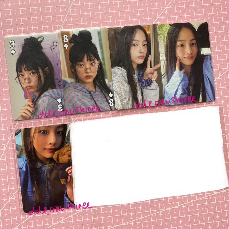 Photocard อย่างเป็นทางการ PC กางเกงยีนส์ใหม่ 1st ep debut อัลบั้ม OMG Ditto ความสนใจ Weverse vv Blue