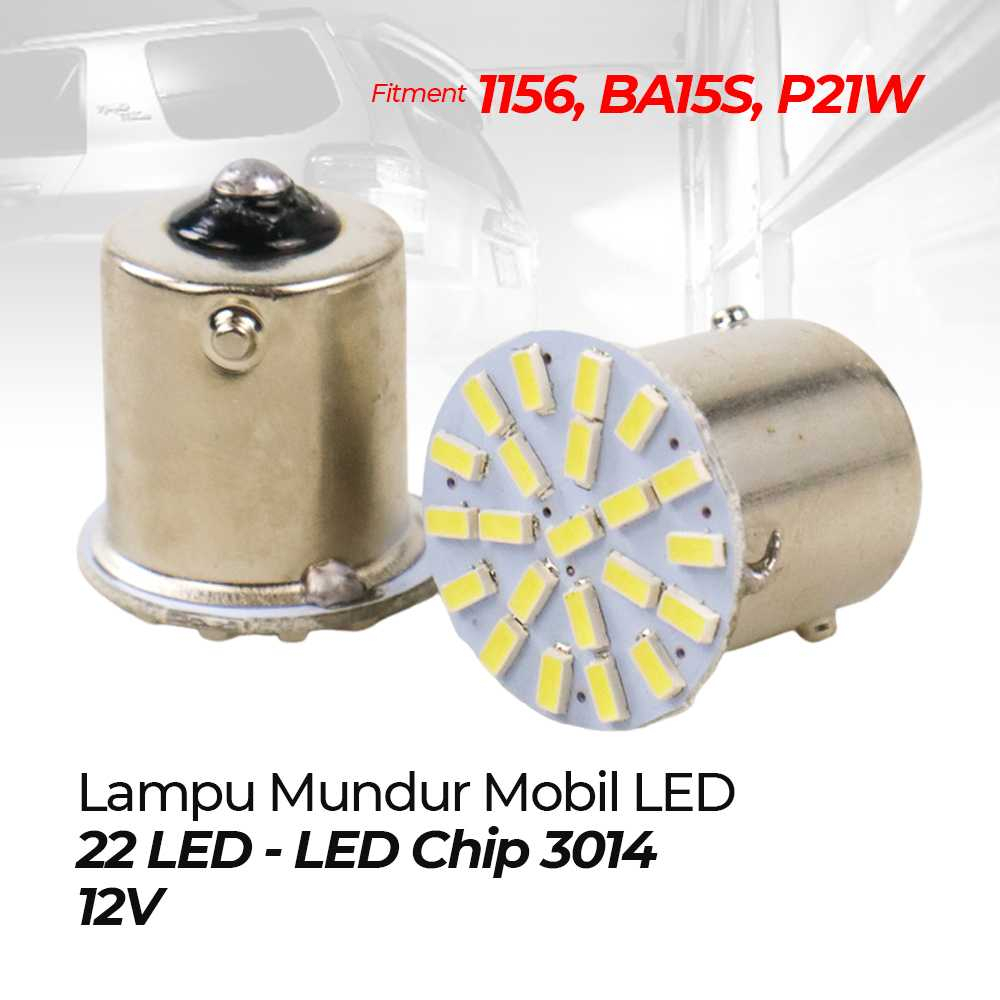 ไฟเบรกรถยนต์ LED 1156 BA15S SMD 3014 2 ชิ้น