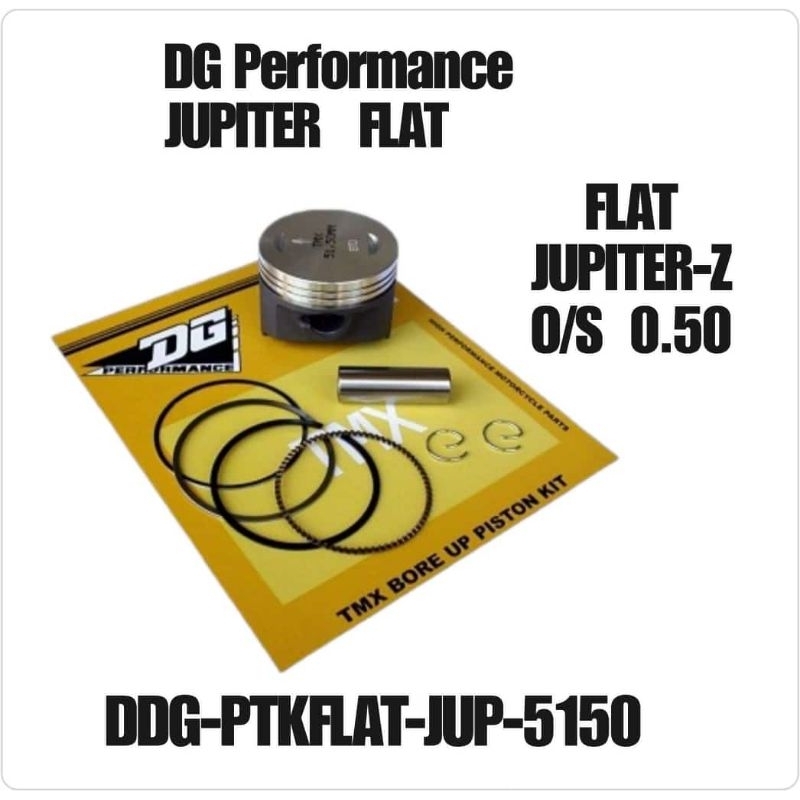 PISTON FLAT JUPITER 51.50-52.00-52.50-53.00-65.050 MM DG PERFORMANCE RACING