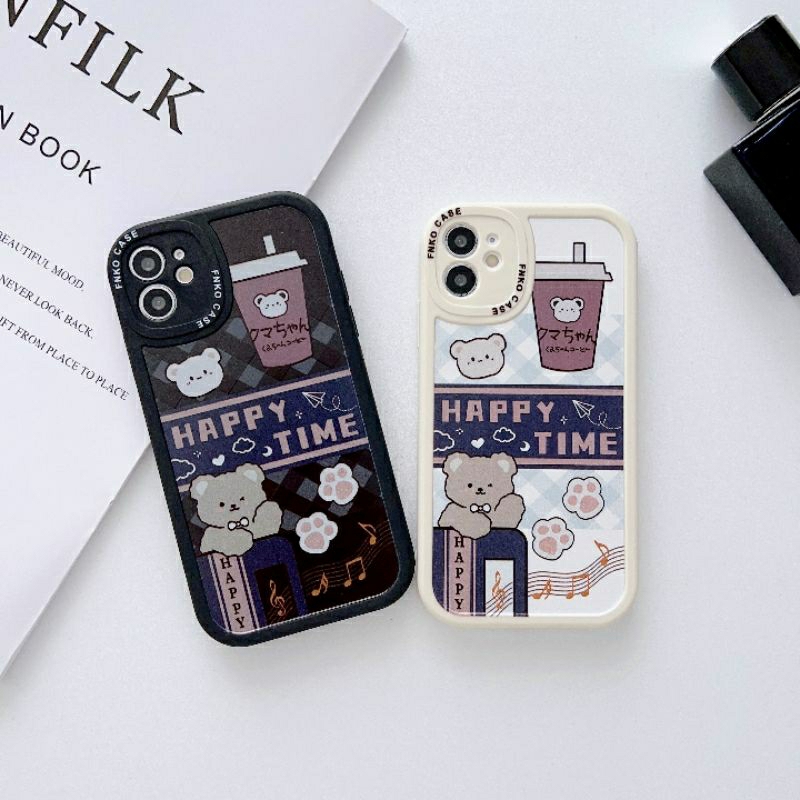 K018 K019 SOFT CASE CUTE HAPPY TIME REALME 2 2 PRO C1 C2 C12 C15 C21 C25 C25S C55 C53 C51 C51S C21Y 