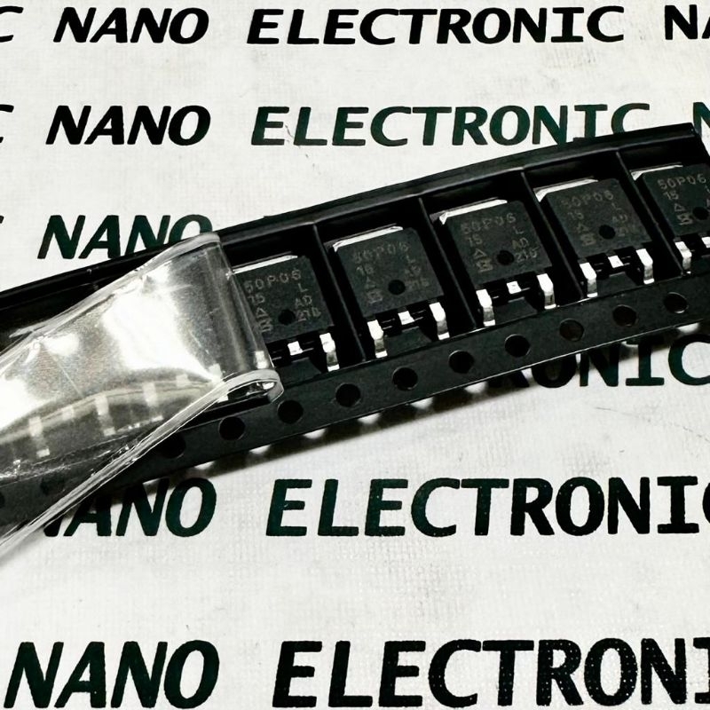 ทรานซิสเตอร์ P Channel Mosfet 50P06 SUD50P06 ME50P06 TO-252