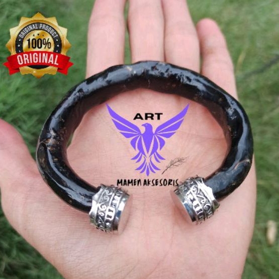 สร้อยข้อมือสุขภาพรากทะเลสีดํา รุ่น C เนื้ออัลปาก้า