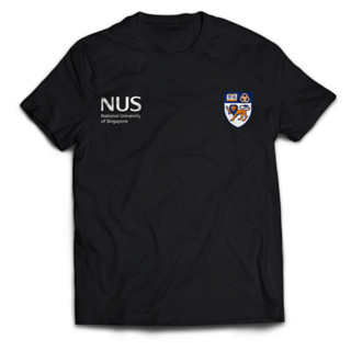 เสื้อยืด พิมพ์ลายโลโก้ NUS National University of Singapore สําหรับผู้ชาย และผู้หญิง