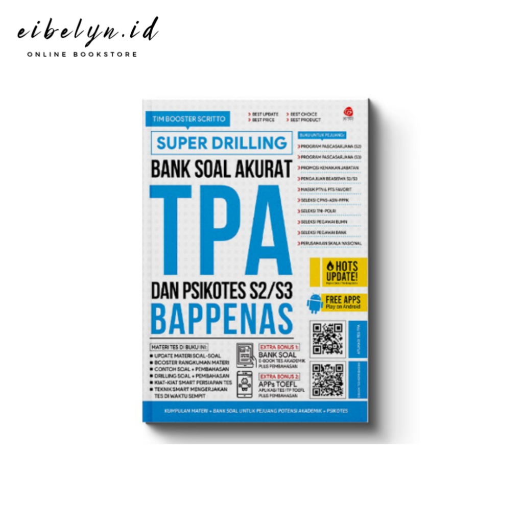 SUPER DRILLING BOOK ACCURATE QUESTION BANK TPA และ PSYCHOLOGICAL TEST S2/S3 BAPPENAS