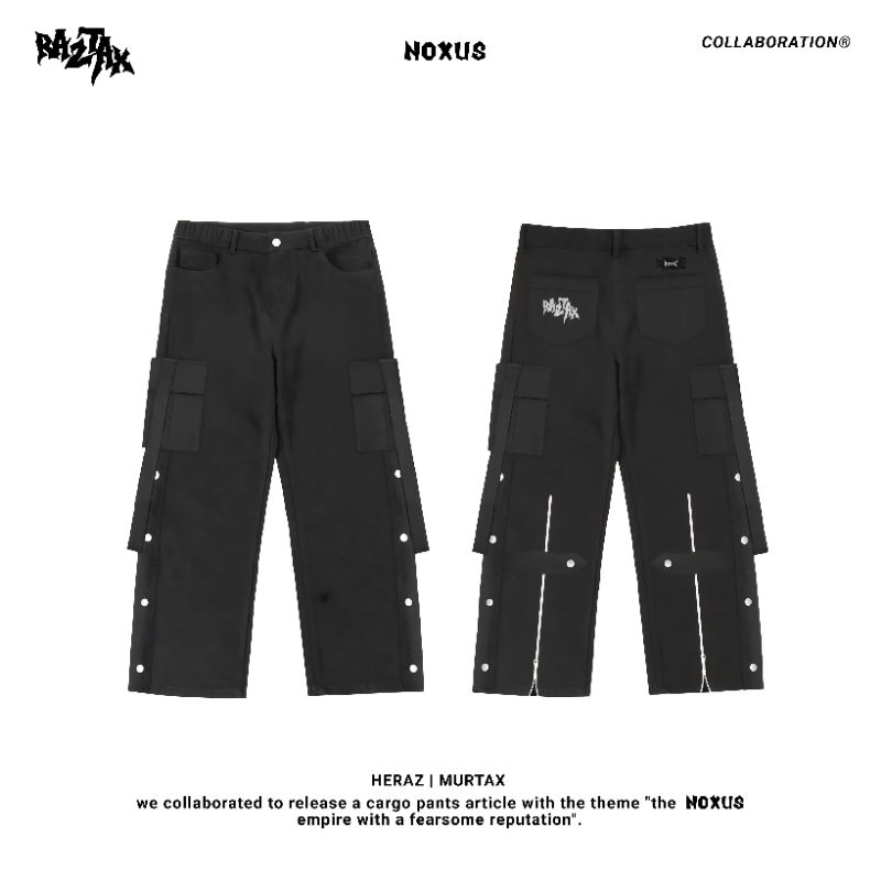 กางเกงคาร์โก้ซิป -NOXUS
