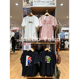 เสื้อยืดแขนสั้น พิมพ์ลายภาพยนตร์ The Mario UNIQLO