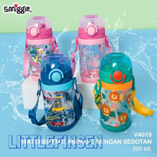 Smiggle ขวดน้ําดื่ม สายคล้องยาว ลายยูนิคอร์น 500 มล.