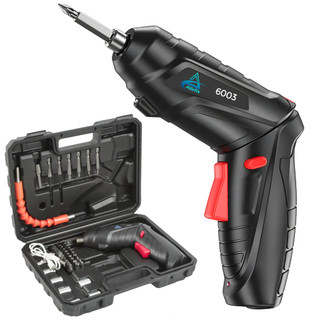 Allefix Bor Tangan Screwdriver 4,2 Volt Bor Bolak Balik Free 1 Mata Bor dan Kabel USB 6003