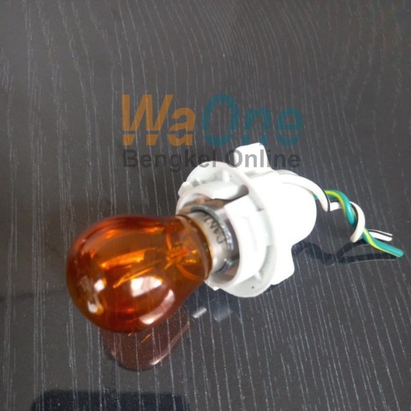 Universal รถเลี้ยวสัญญาณหลอดไฟ Fitting BA15S 1 ขา 2 ไฟเบรคไฟเลี้ยว BAU15S