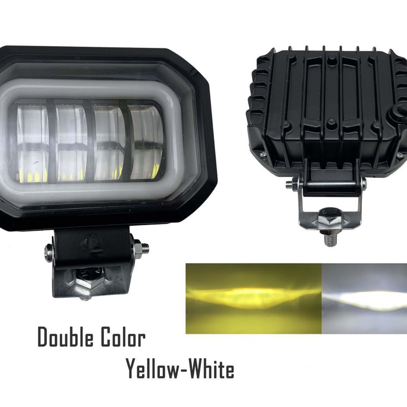 D4ymak3r Cree 2 สีขาวเหลือง 4 เลนส์ Led Spotlight R319