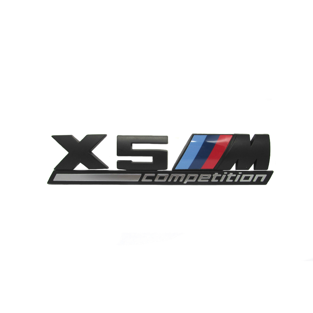 X5 ///M Competition Matte Black Emblem ขนาด 17.5x4cm