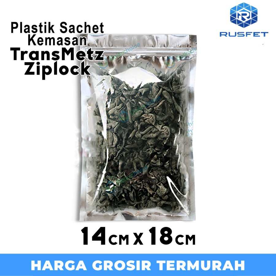 TRANSMETZ PACKAGING 14 ซม. x 18 ซม. ZIPLOCK ซองพลาสติกใส