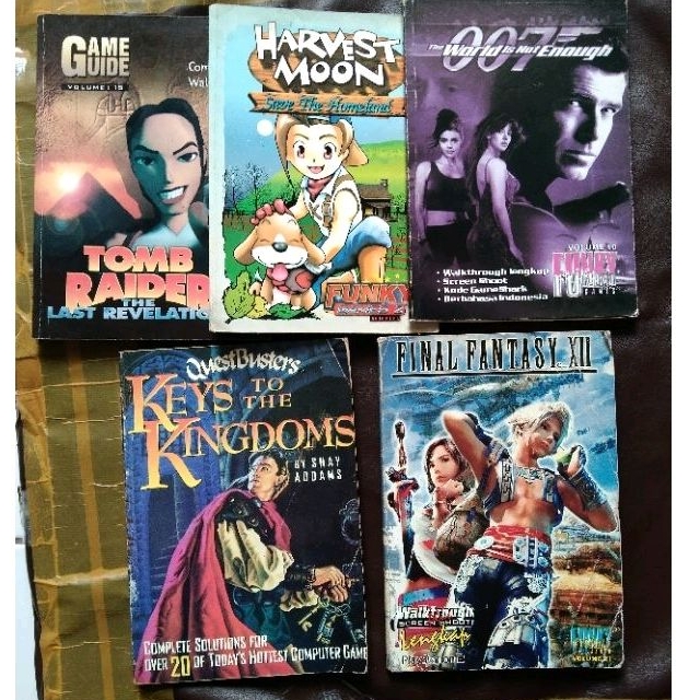 FUNKY GAMES OO7 หนังสือคู่มือเกมออนไลน์ - HARVEST MOON - TOMB RAIDER - FINAL FANTASY