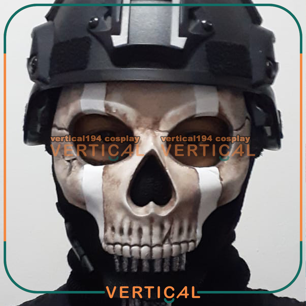 GHOST SIMON RILEY MASK CALLOFDUTY CALL OF DUTY MASK BALANCLAVA COSPLAY MASK MENPO DEVTAC ARMY SWAT POLICE COSTUME TECH สวมใส่
