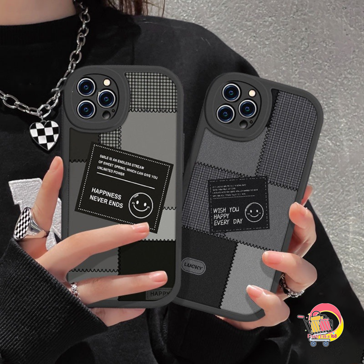 SS818 SOFTCASE SILICON CASING CUTE SMILE สําหรับ VIVO Y28 Y100 V29 V293 V30 PRO V30E V40 Y27S Y36 Y1