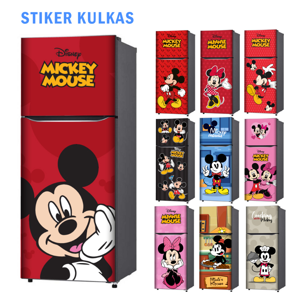 สติ๊กเกอร์ติดตู้เย็น 1 ประตู และสติ๊กเกอร์ติดตู้เย็น 2 ประตู การ์ตูน หนู