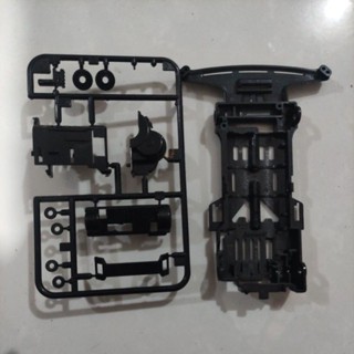 แชสซี สีดํา ของแท้ พร้อมกล่องเกียร์ Tamiya