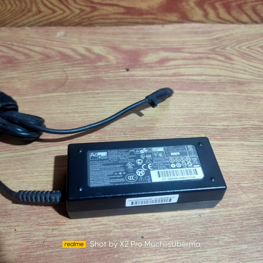 อะแดปเตอร์ AcBel 19VDC 3.42A AD9014 อะแดปเตอร์