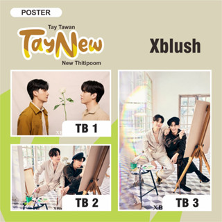 Thai TAYNEW X XBLUSH TAY TAWAN POSTER NEW THITIPOOM