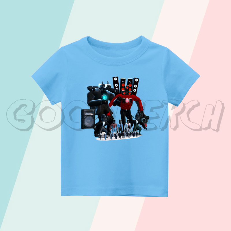 เสื้อผ้าเด็ก, เสื้อยืด CHILDRENS, CAMERAMAN BOSS และ SPEAKERMAN BOSS SKIBIDI TOILET