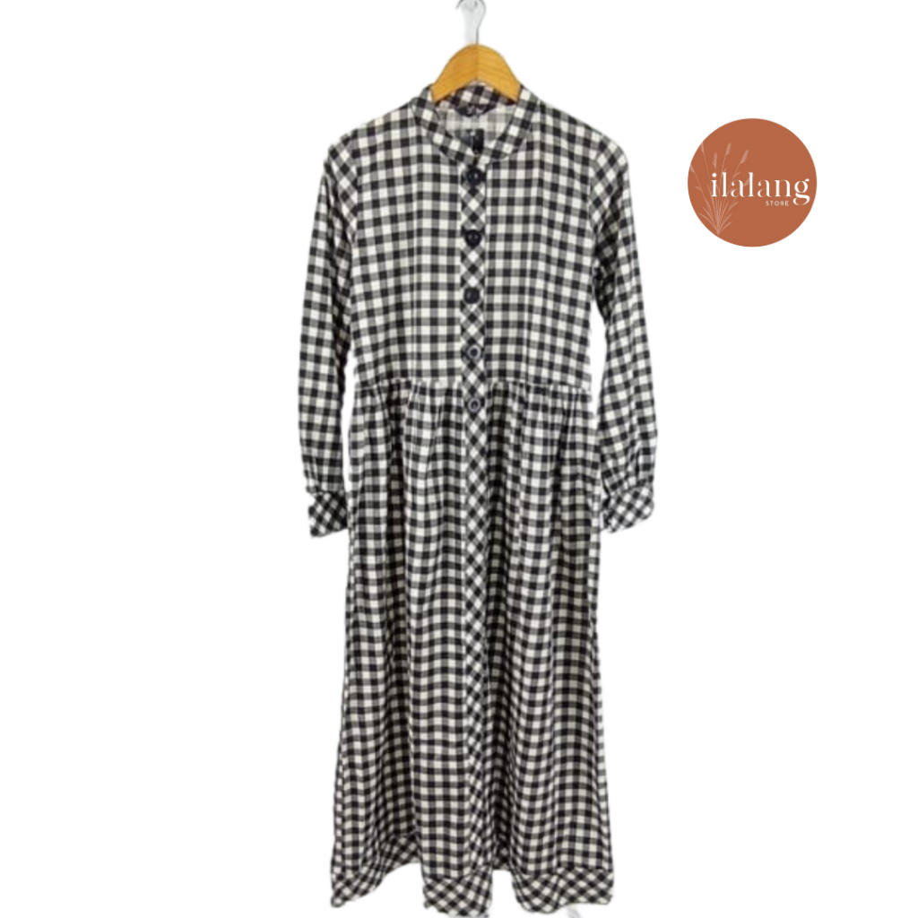 ชุดเดรสฮิญาบยาวทันสมัย D.Cls Box Ilalang-Store - Ilalang Store