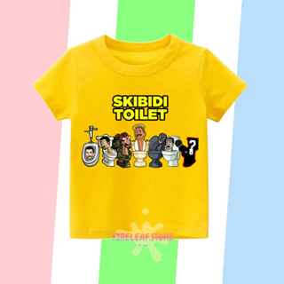 เสื้อยืด พิมพ์ลาย SKIBIDI TOILET BOSS พรีเมี่ยม สําหรับเด็ก