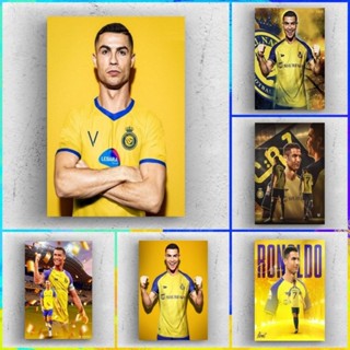 Cristiano ronaldo al nassr โปสเตอร์ติดผนัง ขนาด A3+