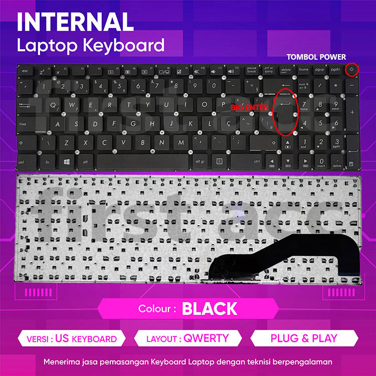 Asus X543 X543U X543UA X543UB X543M X543MA X543L X543LA คีย์บอร์ด