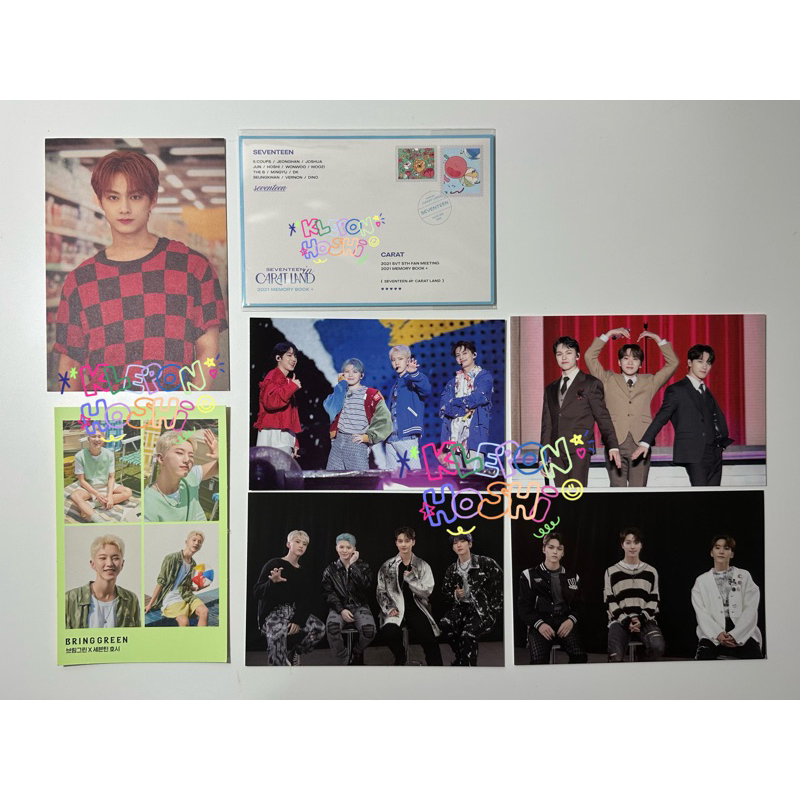 โปสการ์ด ประโยชน์ของ seventeen อย่างเป็นทางการของประเทศไทย โปสการ์ด 96l & Meaning line กะรัต 2022