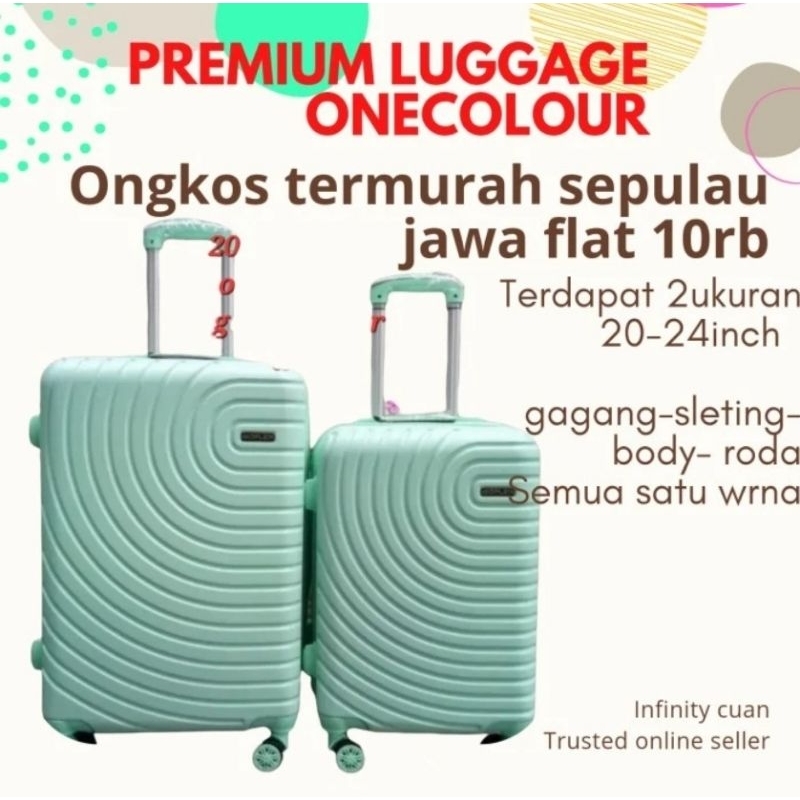 20 INCH และ 24 INCH POLO SONIC GOFLEX ONE COLOR คุณภาพสูง 20 INC FIBER SUITcase - 20 INCH ANTI-SHARP