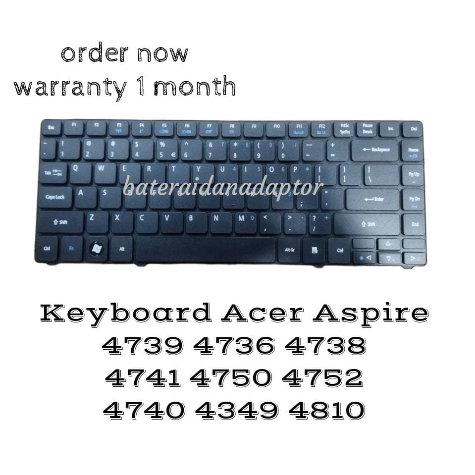 คีย์บอร์ด Acer Aspire 4793 4736 4738 4741 4750 4352 4340 4349 4810