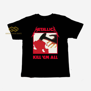 เสื้อยืด พิมพ์ลาย METALLICA KILL EM Music สําหรับเด็กอายุ 1-12 ปี