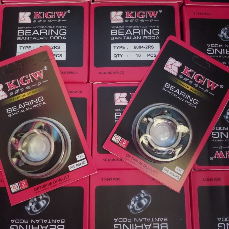 แบริ่ง 6004 2rs Laher 6004 2rs Kgw ราคาต่อ 10 ชิ้น