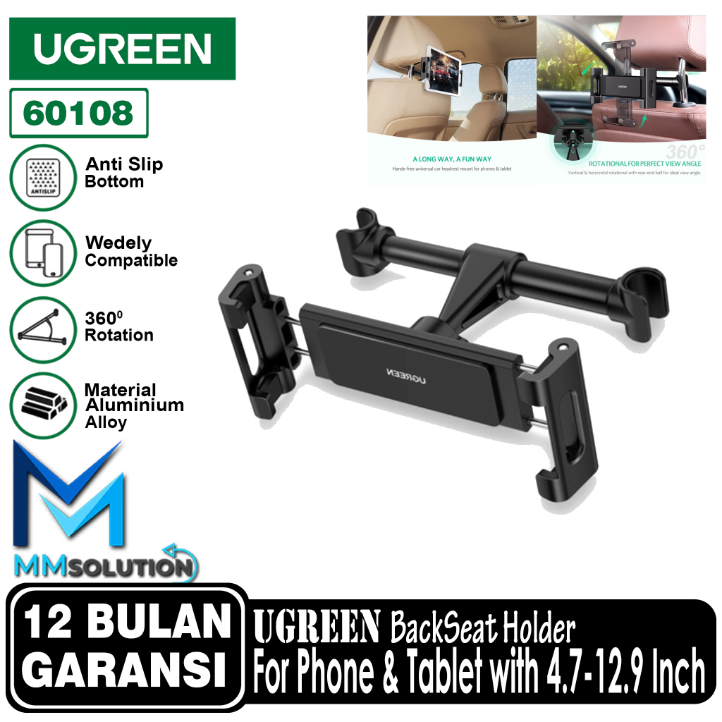 Ugreen Headrest Backboard Car Phone Holder Tablet iPad Car Bracket