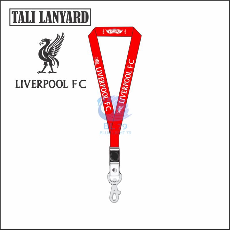 HP GUNDAN FC LIVERPOOL สายรัด LANYARD แบบกําหนดเอง | CUSTOM LANYARD KEYCHAIN STRAP สําหรับโทรศัพท์ FLASHDISK NAME TAG ID CARD | FC LIVERPOOL ID CARD พวงกุญแจ สายคล้องคอ