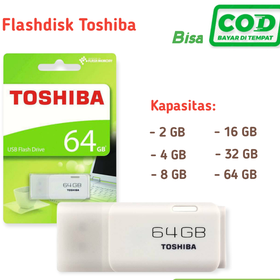 แฟลชไดรฟ์ Toshiba 2GB/4GB/8GB/16GB/32/64GB/128GB - แฟลชไดรฟ์ USB 2.0
