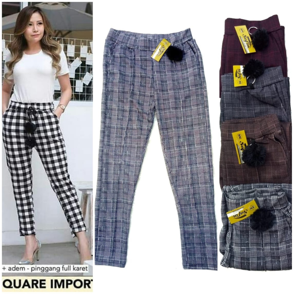 AUCTION กางเกงลายทางสําหรับผู้ใหญ่ขั้นพื้นฐาน