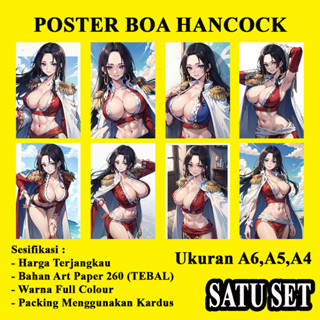 โปสเตอร์ BOA HANCOCK ขนาด A6 (15 ซม. x 10 ซม.) 1 ชุด และราคาไม่แพง