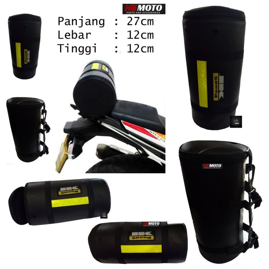 SMALL JK Speed Tube/ท่อรถจักรยานยนต์ไม่มีกระเป๋าเดินทางที่นั่ง/ท่อเสื้อกันฝน/ท่อเก็บสินค้ารถจักรยานยนต์