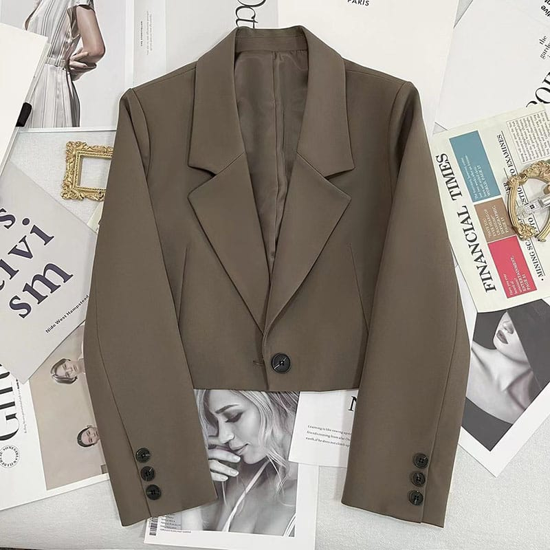 ผู้หญิงเกาหลี& 39;s blazer / เสื้อครอปผู้หญิง& 39;s เสื้อแจ็คเก็ตเบลเซอร์