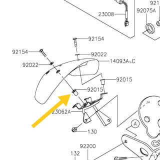 น็อตกระบังหน้า Kawasaki W175