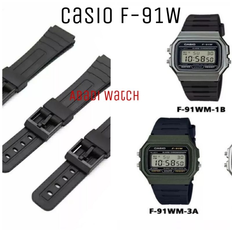 CASIO F-91W F-94W F-105W F91W F94W F105W W59 W-59 สายนาฬิกา