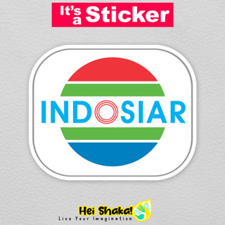 สติกเกอร์ไวนิล ลายโลโก้ Heishaka Indosiar กันน้ํา สําหรับติดตกแต่งทีวี