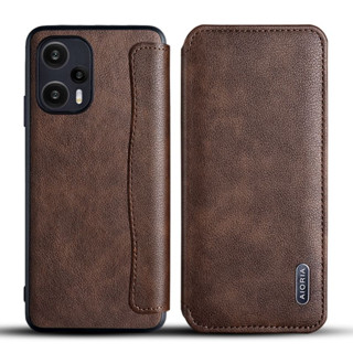 Poco F5 เคสหนัง ฝาพับ AIORIA LEATHER FLIP