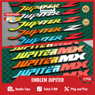 สติกเกอร์โลโก้ JUPITER Z EMBLEM JUPITER MX 3D สําหรับติดตกแต่งรถจักรยานยนต์ YAMAHA JUPITERZ EMBLEM JUPITER MX JUPITER MX EMBLEM YAMAHA JUPITER MX 2 ชิ้น