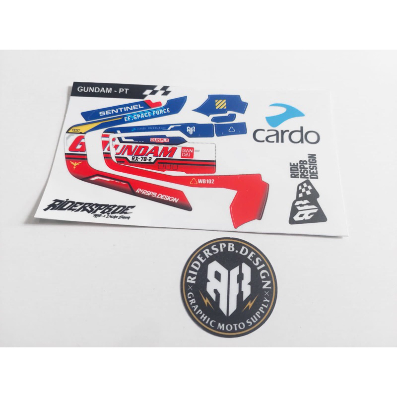 กันดั้ม PT - SKINCOVER GARSKIN CARDO PACKTALK BOLD DECAL STICKER